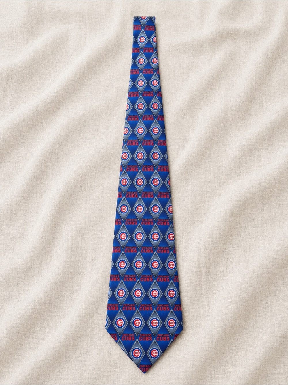 Vintage Chicago Cubs MLB 100% Silk Tie Never Worn